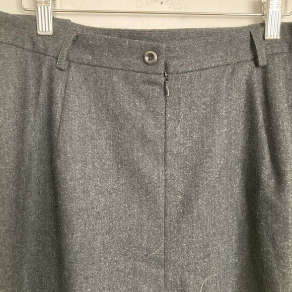 Vintage Talbots Wool Maxi Skirt 14 Fits like 10-12 Women Black Modest Elegant - Picture 5 of 12